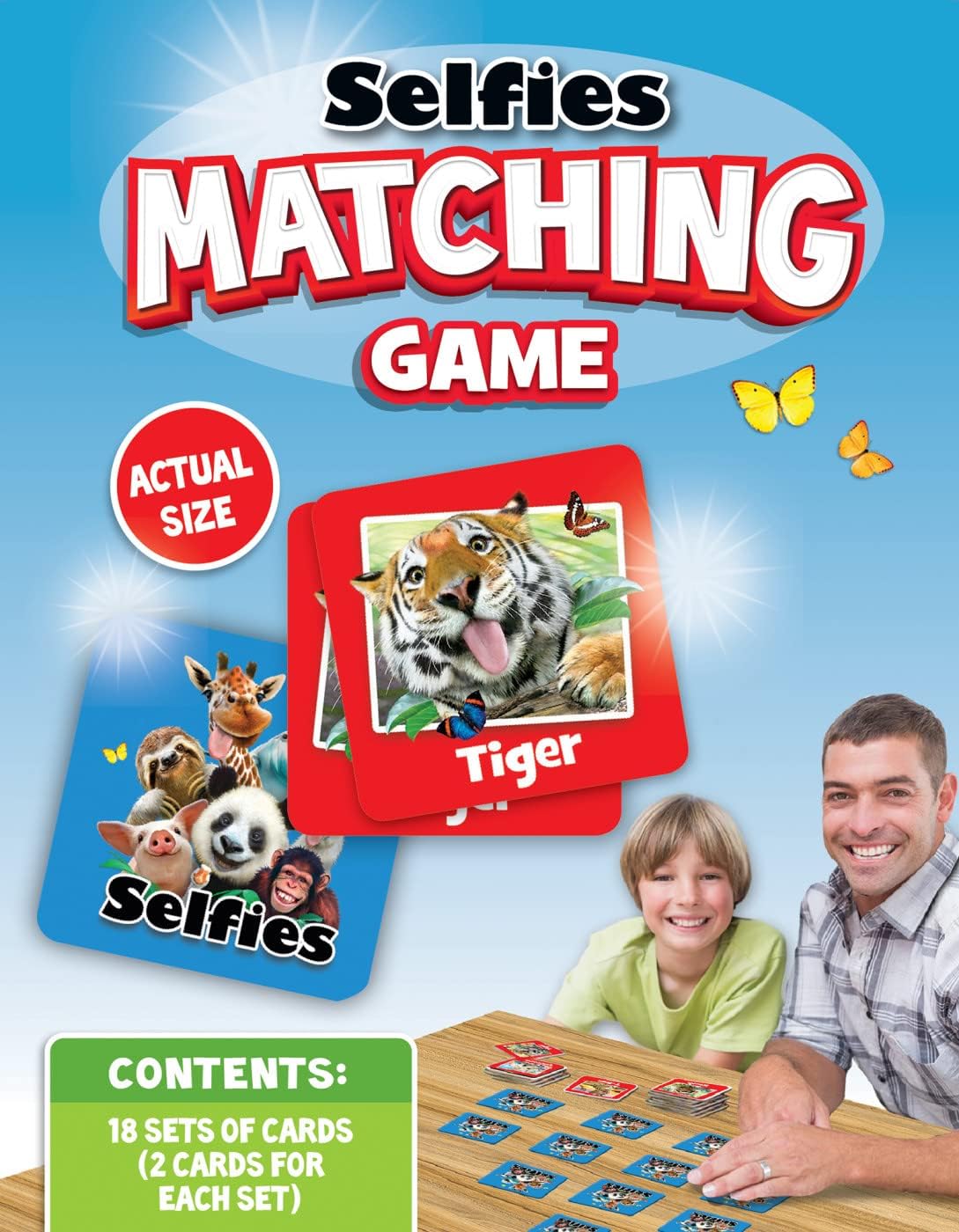 MasterPieces Officially Licensed CAT Picture Matching Card Game for Kids and Families