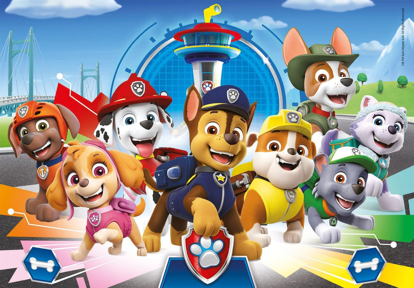 Clementoni 21617, Paw Patrol Puzzle for Children, 2 x 60 Pieces, Ages 5 Years Plus, Multi Coloured