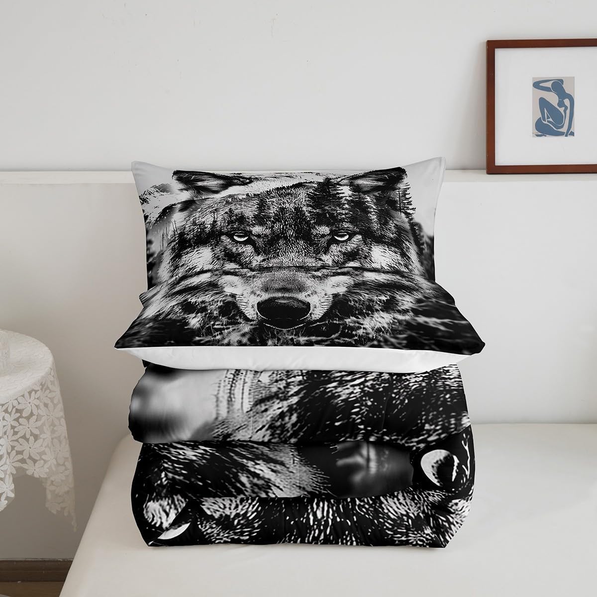 Castle Fairy Drum Kit Comforter Set,Musical Instruments Bedding Set for Kids Girls Women,Adults Rock Music Comforter,Neon Lighting Quilted Duvet Set Bedroom Collection Twin Size 2Pcs