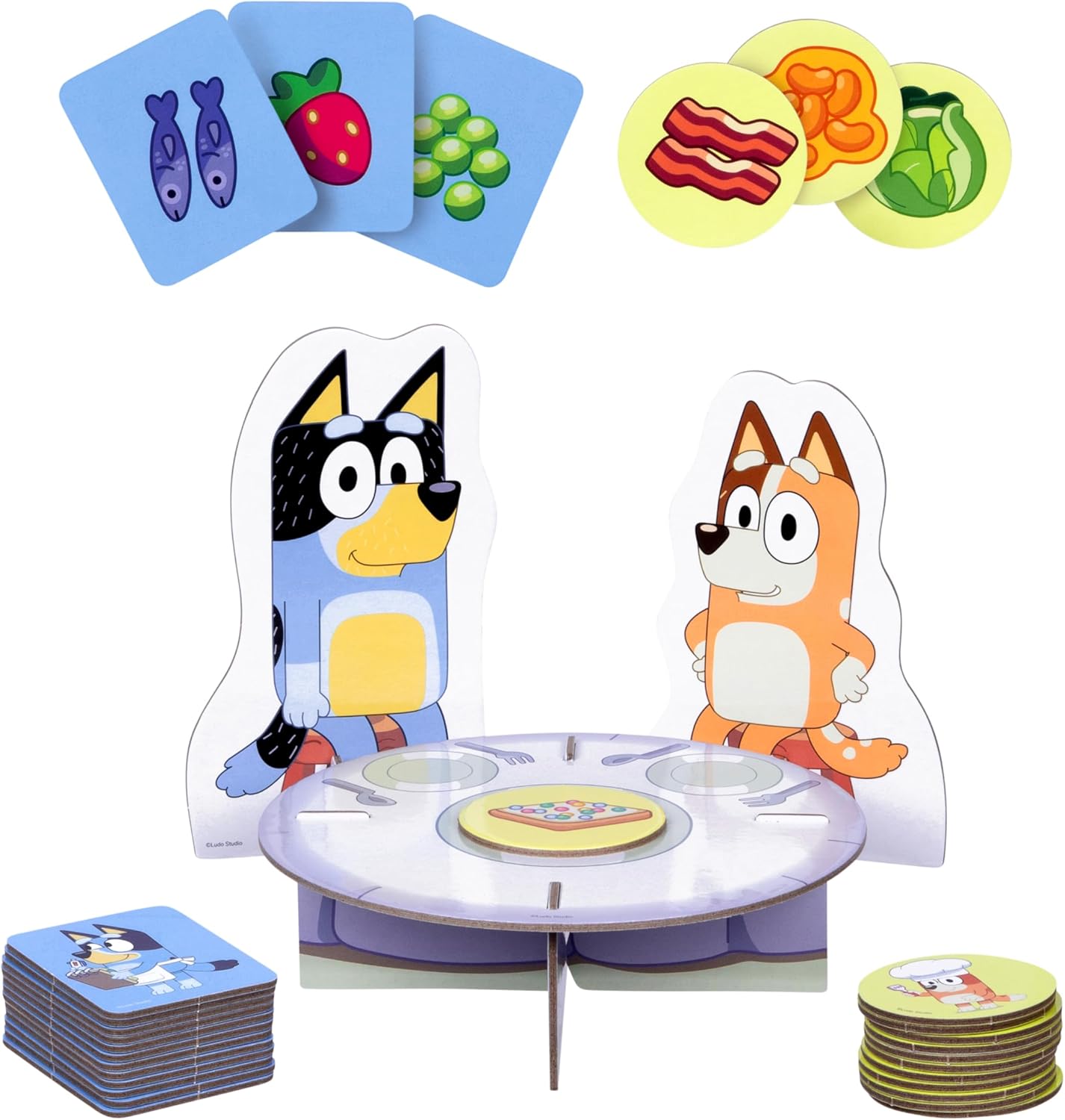 Bluey Shopping List Game, Join Bluey, Bingo, Bandit & Chilli On A Fun Supermarket Adventure, Race to Fill Your Trolley in This Fun Memory and Matching Game, for Ages 3+, 2-4 Players