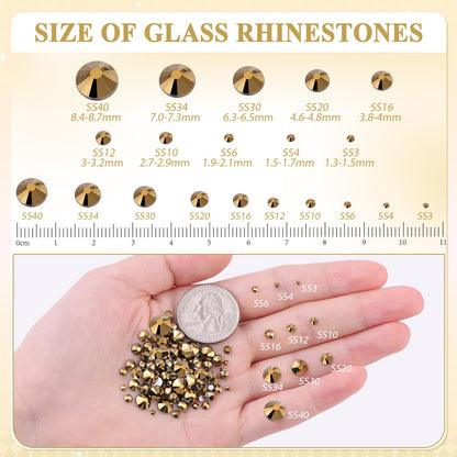 5000PCS SS6/2mm Glass Crystal Rhinestones (Clear), Bedazzling Flatback Rhinestones for Crafting DIY Crafts Nail Art Makeup Decoration, Gems Diamond Charms for Tumbler Shoes Clothing Mug
