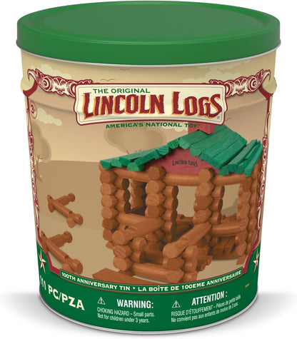 Lincoln Logs 100th Anniversary Tin