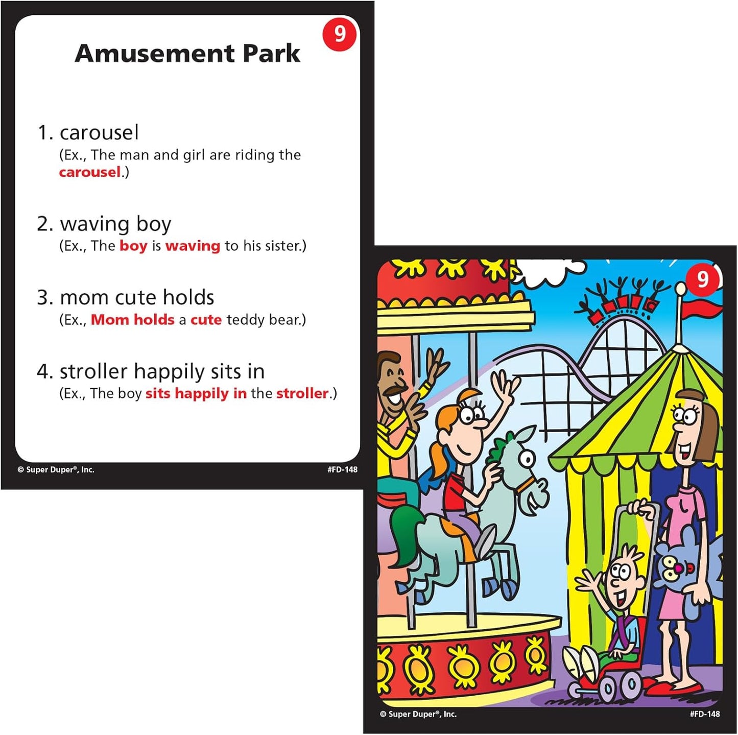 Super Duper Publications | Sentence Building Fun Deck | Speech Therapy Flash Cards for Grammar | Educational Learning Materials for Children