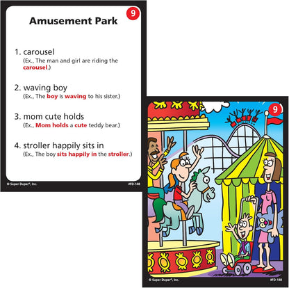 Super Duper Publications | Sentence Building Fun Deck | Speech Therapy Flash Cards for Grammar | Educational Learning Materials for Children