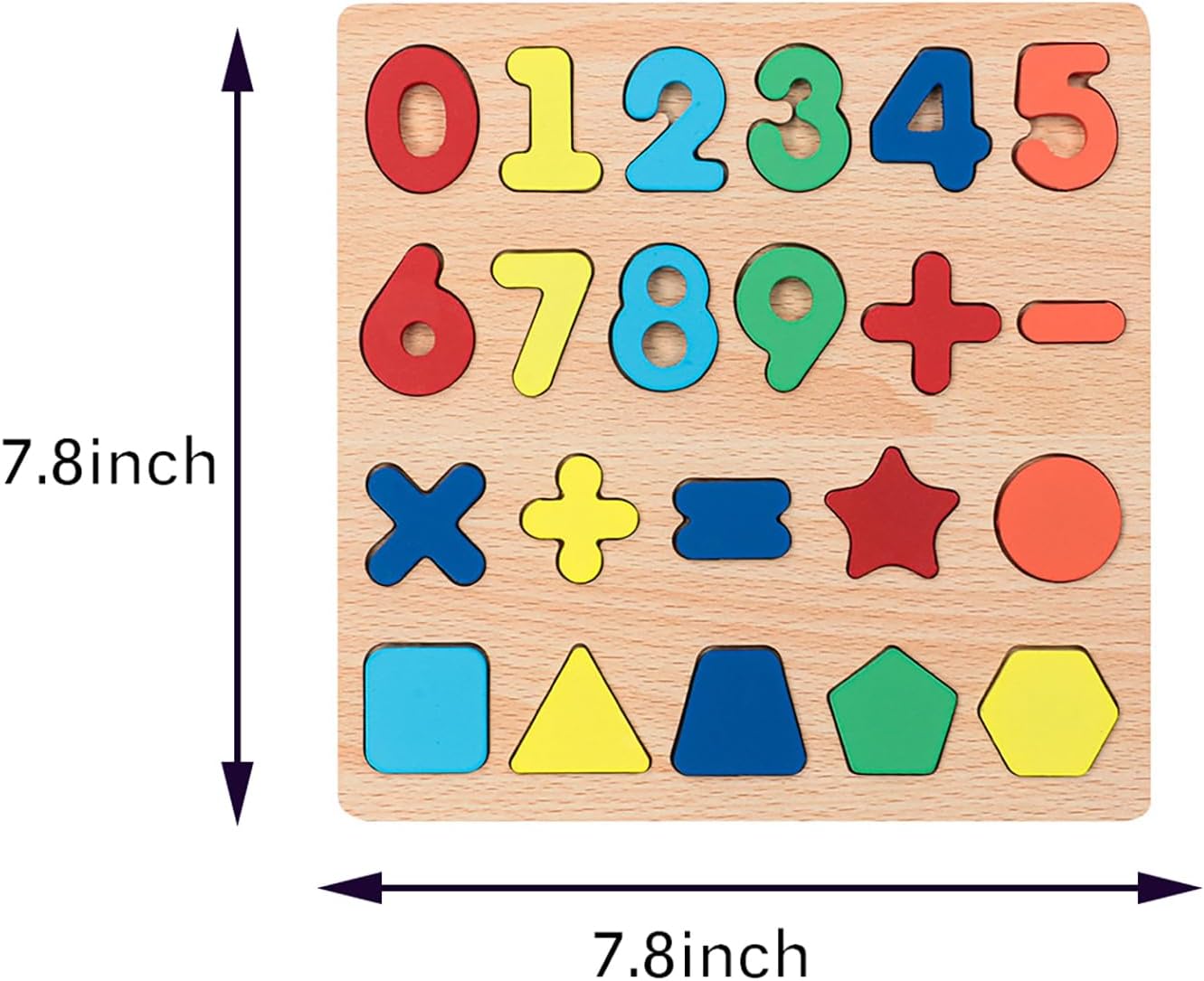 Wooden Puzzles for Toddlers, 3pack Alphabet Shape Puzzles for Kids 3 Wooden Montessori Toddler Alphabet Number Shape for Kids 3 Years Old Boys & Girls