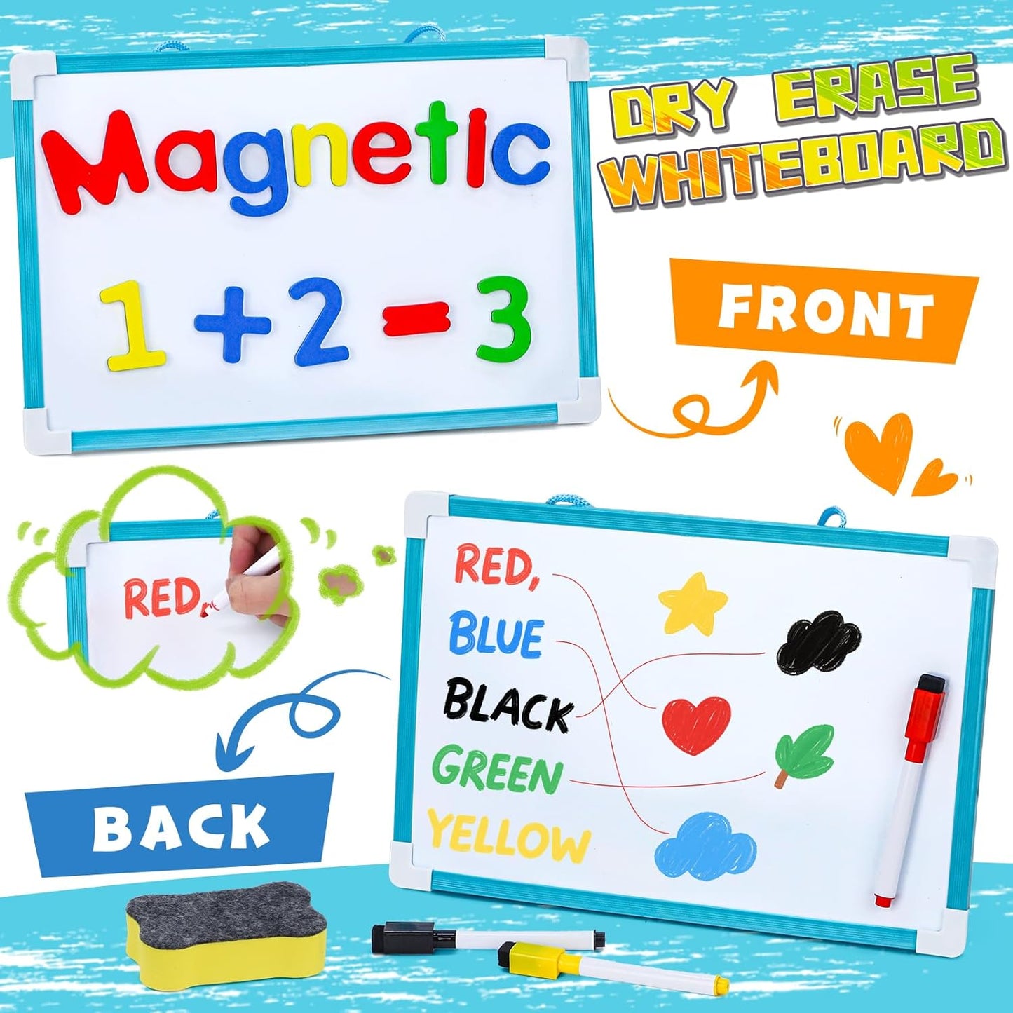 Sorting Toys for 3-5 Year Olds, 7 Themed Matching Games with Magnetic Whiteboard, Montessori Fine Motor & Writing Practice, Speech Therapy & Classroom Learning Gift