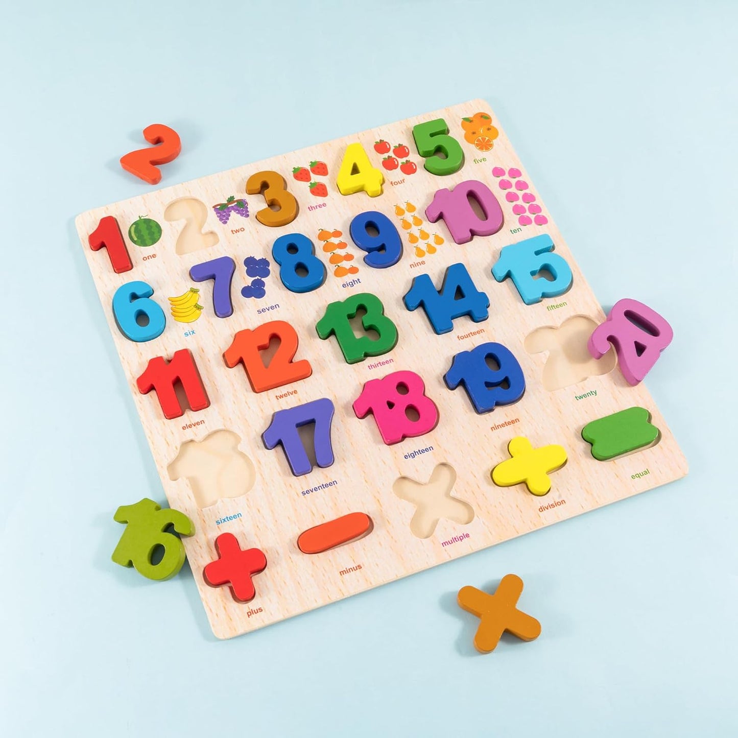 Wooden Alphabet Puzzle for Toddlers, 3 in 1 Lower Case Letter Puzzles ABC Uppercase & Lowercase & Number Puzzle Set for Preschoolers Kids Ages 3-5 Alphabet Learning Educational Toy