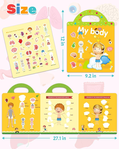 Benresive Reusable Sticker Books for Toddlers, Fun Travel Stickers for Kids, Toddler Sticker Book, Crafts Activities for Toddlers, 3 and Up Birthady Gifts - Vehicle
