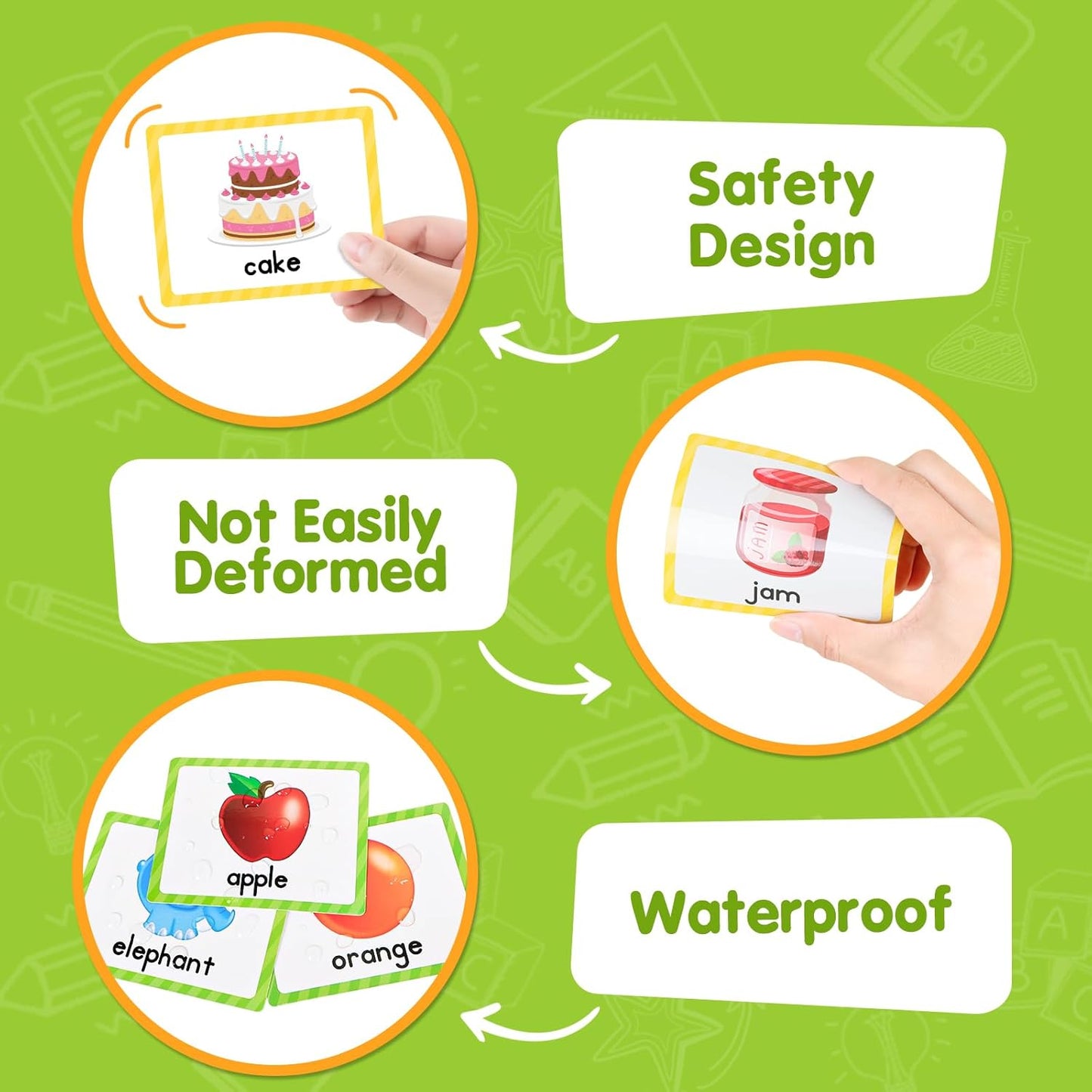 EAMAY Alphabet Pocket Chart Cards for Classroom, Bulletin Board Set Classroom Decorations ABC Flash Cards for Toddlers with 130 Cards