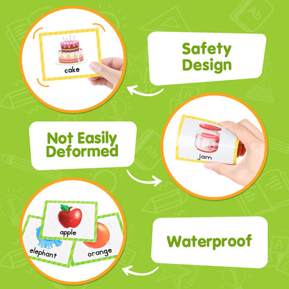 EAMAY Alphabet Pocket Chart Cards for Classroom, Bulletin Board Set Classroom Decorations ABC Flash Cards for Toddlers with 130 Cards