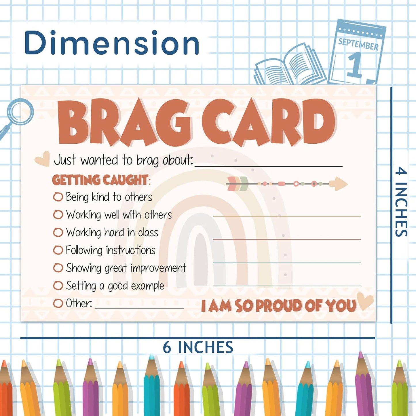LOVEDMORE Video Game Theme Positive Brag Card, Teacher Mail for Elementary Classroom Must Have Rewards to Students, Elementary Teacher Supplies