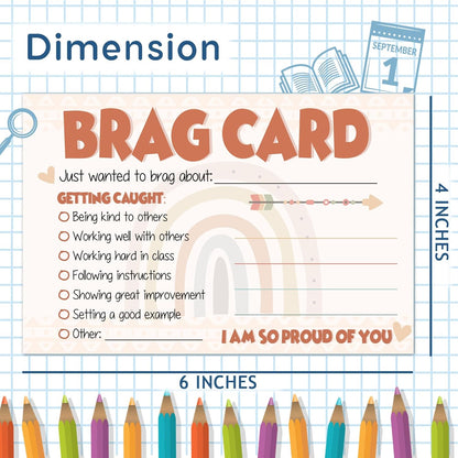 LOVEDMORE Video Game Theme Positive Brag Card, Teacher Mail for Elementary Classroom Must Have Rewards to Students, Elementary Teacher Supplies