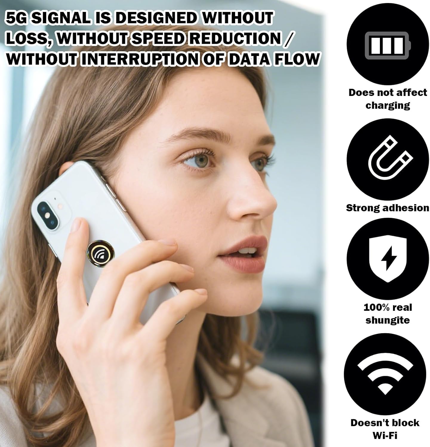 12 Pcs Emf Blocker for Cell Phone,Radiation Blocker for Cell Phone,Emf Stickers,A Practical Gift for Tech Lovers for Smart Phones/Laptops Electronic Devices Blockers(WiFi Signal Pattern)