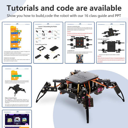 ACEBOTT Robotics for Kids Ages 12-16，Bionic Biped Robot Kit for Arduino ESP32, STEM Science Kits, Cool Engineering Building Toys, Science Coding Kit for 12+ Boys Girls Teens and Adults Unique Gifts