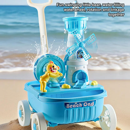 14Pcs Colorful Sand and Water Toy Set for Outdoor Beach Pool Sensory Play Activities Toddler Beach Bath Toy with Tools