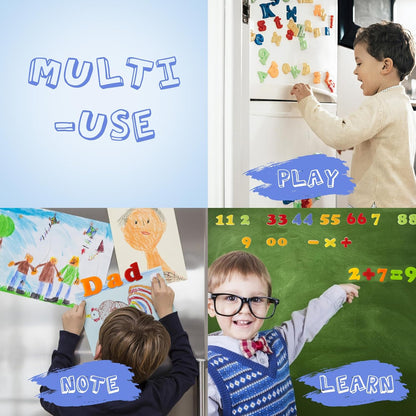 LovesTown 104 PCS Alphabet Magnetic Letters and Numbers for Toddlers,ABC 123 Fridge Educational Set,Great Learning Gift from Parents or Teachers
