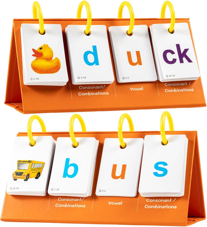 Phonics Games Sentence Building Flash Cards for Kids, CVC Word Games Sight Words for Kindergarten, Preschool Learning Special Education Speech Therapy Tools