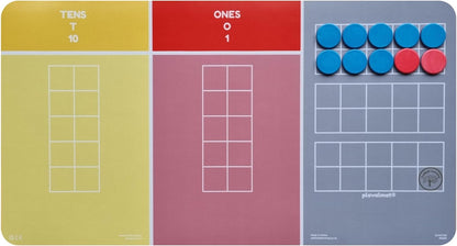 plavalmat® Multifunctional Math Mat Place Value Chart (Millions to 0.001 with fraction, decimal and percentage equivalents, units of metric measure and money)