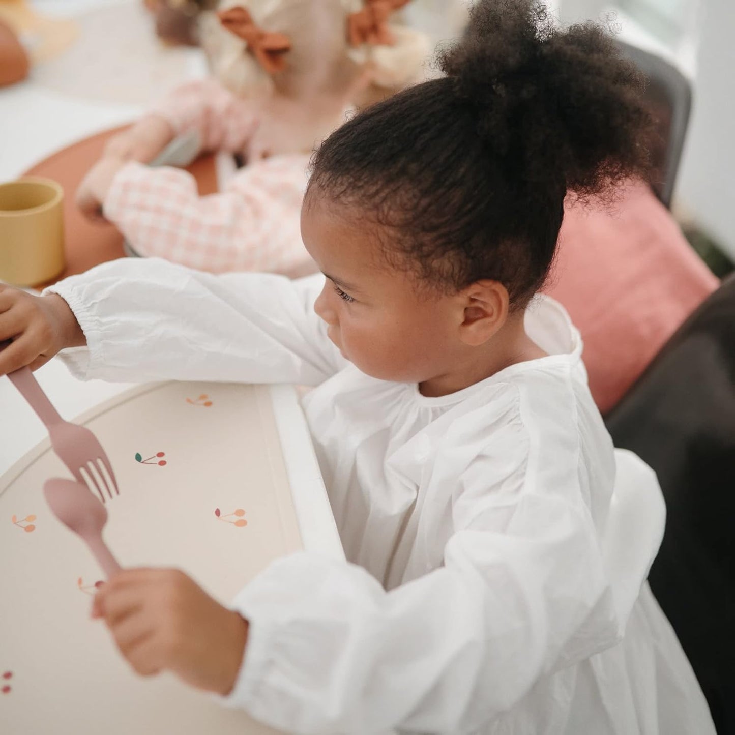 mushie Dinnerware Cups For Kids | Made in Denmark, Set of 2 (Ivory) - Colors B