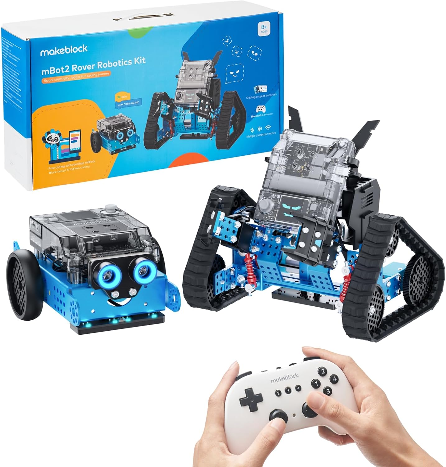 Makeblock mBot2 Coding Robot for Kids, Code Learning Support Scratch & Python Programming, Robotics Kit for Kids Ages 8-14 and up, Building STEM Robot Toys Gifts for Boys Girls