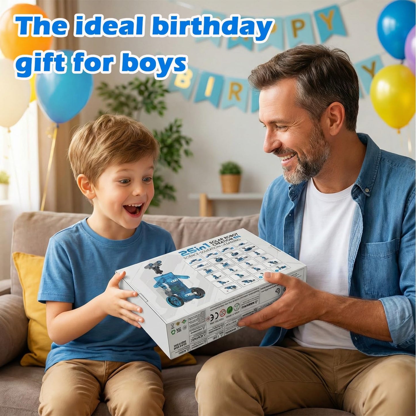 STEM 25-in-1 Education DIY Solar Power Toys for Boys Age 8-12, Science Kits Robots Toys for Ages 8-13, Building Toys Robotics Experiment Set Birthday Gifts for Kids 8 9 10 11 12 13 14+ Years Old