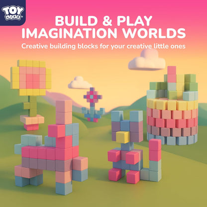 64PCS Magnetic Blocks, Magnetic Building Blocks for Kids Ages 3 4 5 6 Year Old, Magnet Cubes, Autism Montessori Toys, Preschool STEM Educational Sensory Magnet Toys Gifts for Kids 3-5 4-8