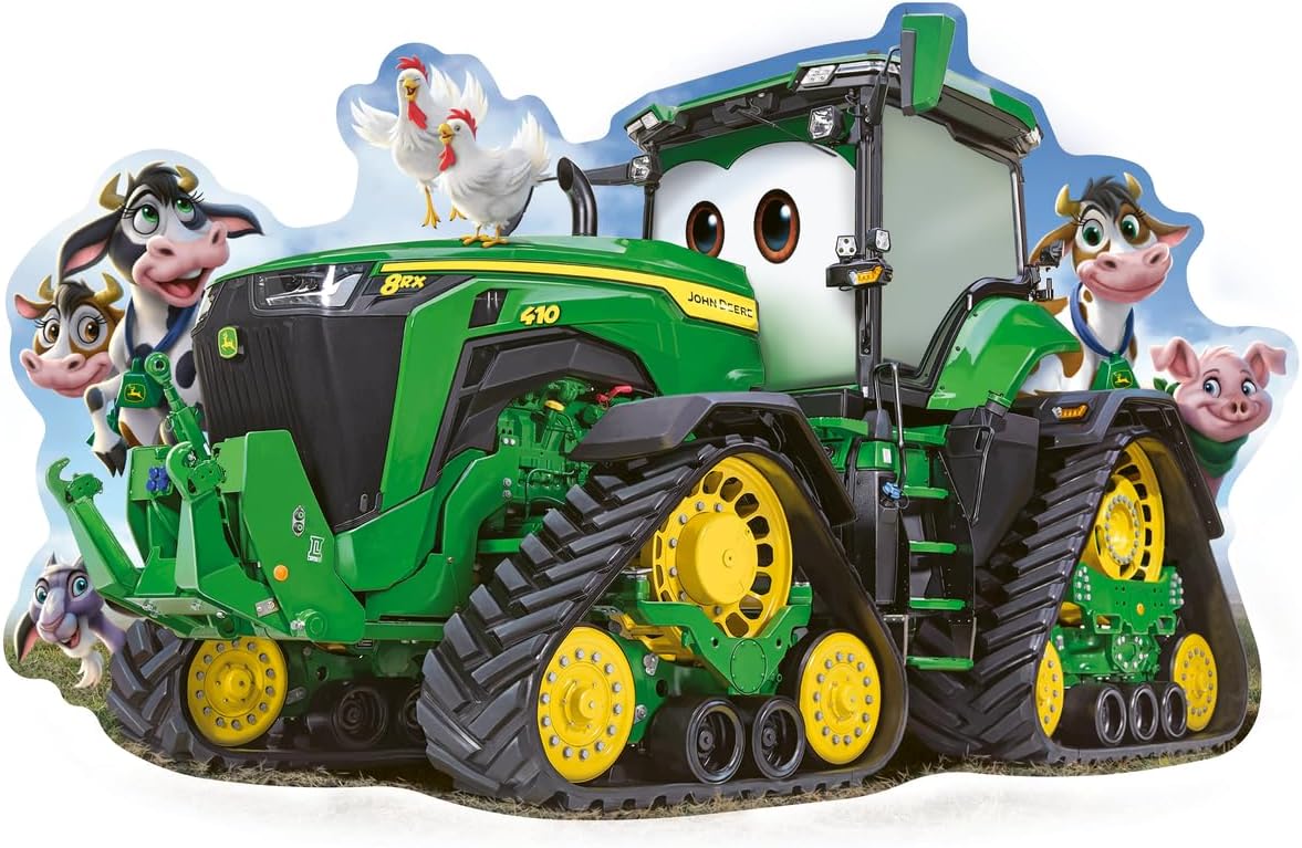 Ravensburger John Deere Tractor Floor Puzzle - Engaging 24-Piece Jigsaw for Kids | Durable, Easy-Fit Pieces | Fun Learning Tool | Sustainable Forestry Practices | Perfect for Ages 2-4