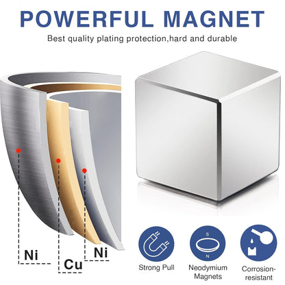MIKEDE Neodymium Magnet Super Strong, Super Strong Powerful Rare Earth Magnets for Stud Finder and Science Project- One Piece