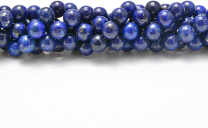 NCB 100pcs Original Natural Stone Beads Gemstone Round Loose Beads 6mm 8mm 10mm (Blue Aventurine, 6mm 100Beads) - Colors A
