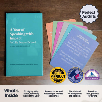 Building Resilience 52 Challenge Conversation Cards for Kids & Parents | SEL Emotional Intelligence | Social Emotional Learning Activities | Life Skills Classroom Must Haves | Teachers & Counselors