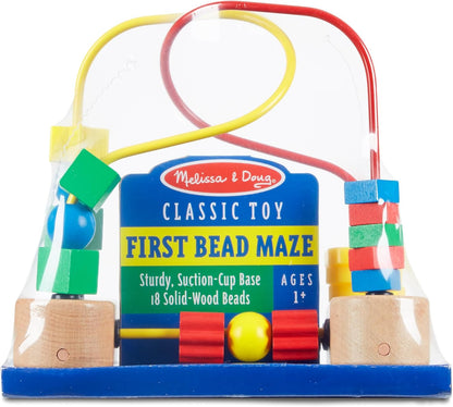 Melissa & Doug Abacus Classic Wooden Toy with 100 Beads - Preschool Learning Activities and Math Games for Kids, Homeschool Essentials for Ages 3+