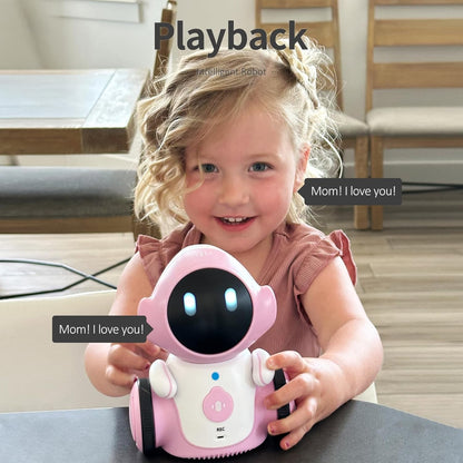 GILOBABY Interactive Robot for Kids Ages 3-8 – Rechargeable with Voice Control & Playback Mode – Educational Toy that Sings, Dances and Touch Control (Blue)