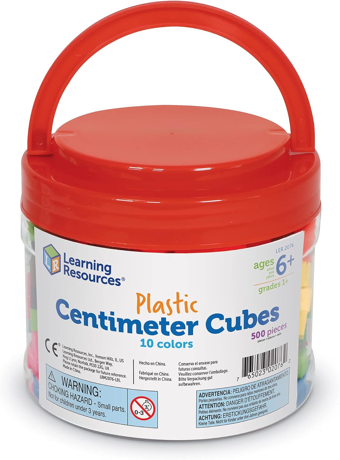 Learning Resources Centimeter Cubes - Ages 6+ Counting and Sorting Toys for Kids, Math Manipulatives, Fine Motor Skills