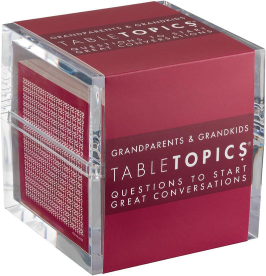 TableTopics Grandparents & Grandkids Conversation Cards to Connect Generations of Your Family, 135 Fun Questions to Explore New Topics with Kids