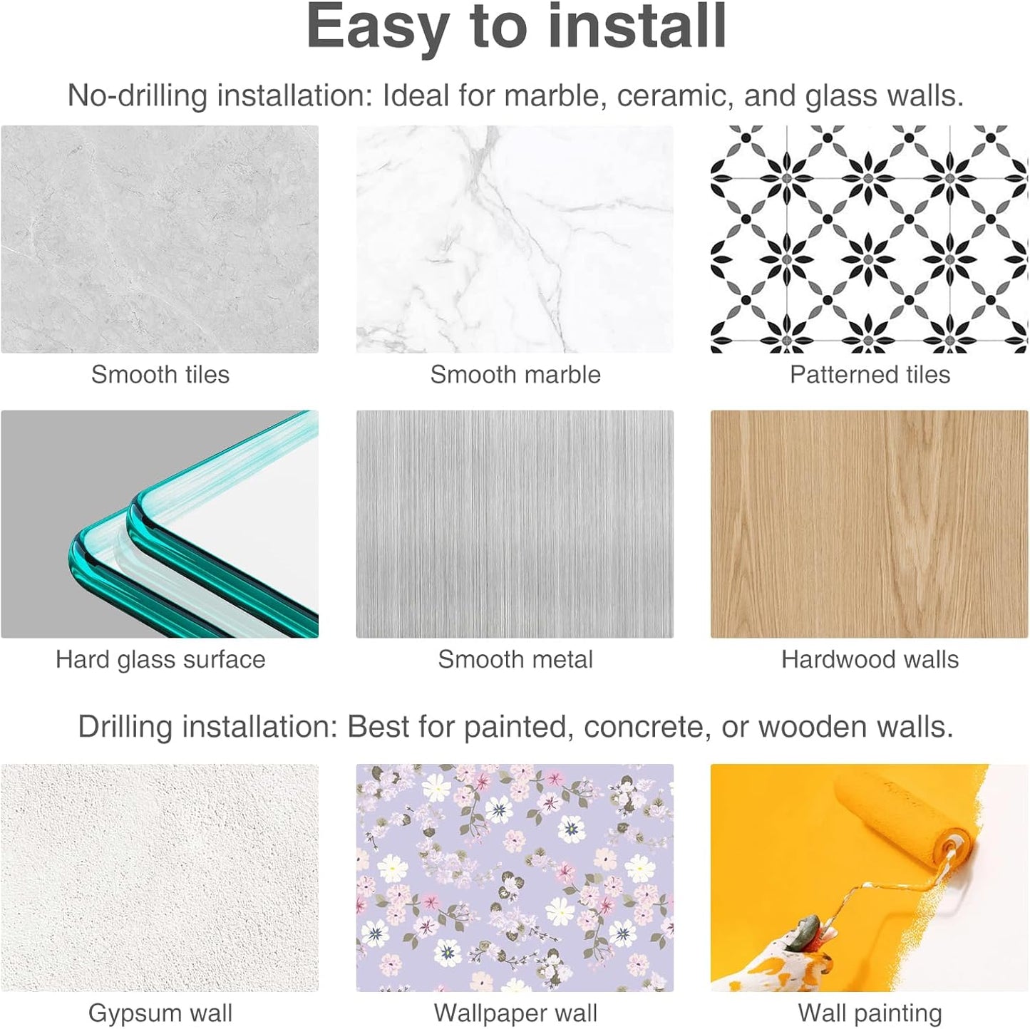 Wall Mount Pegboard Kit - 4 Panels & Accessories, Heavy Duty Modular Organizer for Home, Office, Craft Room & Kids Storage, Space-Saving 11.8"×11.8" DIY Tool Board‌