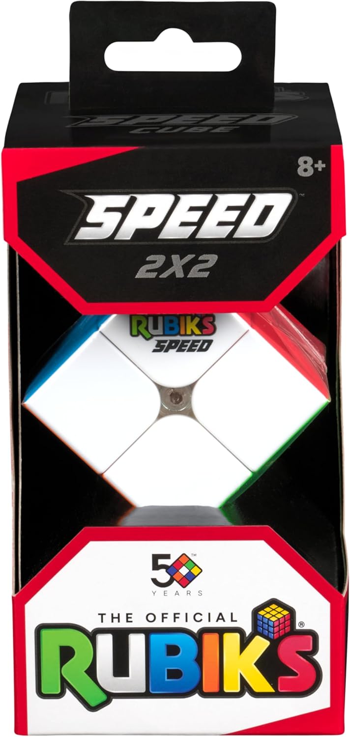 Rubik’s Cube, 3x3 Magnetic Speed Cube for Super Fast Solves, Twisting Fidget Toy, Challenging Brain Teaser & Sensory Puzzle for Adults, Teens, & Kids, for Ages 8 & Up