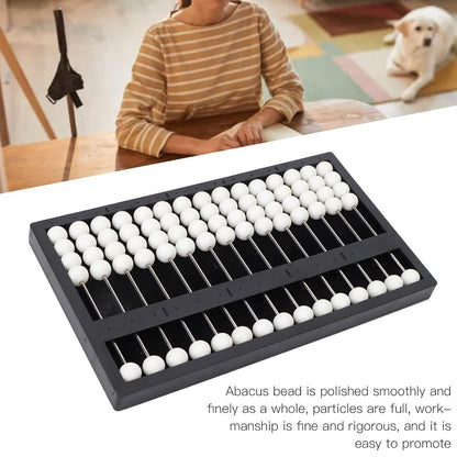 The Blind Abacus, Professional Mathematic Concepts Blind Abacus Learning Tool Braille Slate Braille Writing Slate Plastic Kit Number Board Braille Stickers Raised Tactile Dots for Blind