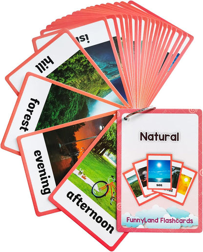 Lilias Body Parts Flash Cards, Toddler & Preschool Learning Toys, Kindergarten Learning Supplies, 4.3 x 3.14 Inch, 34 Cards