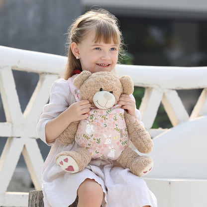 GAGAKU Doll Carrier for Stuffed Animals, Reborn Baby Doll Accessories Toy Carriers for Kids 3+ Toddlers - Pink Wax Flowers