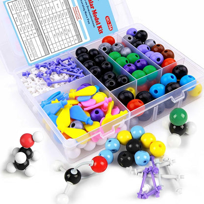 Chemistry Molecular Model Kit (208 Pcs) for Student and Teacher,Organic and Inorganic Chemistry Learning Set,Motivate Enthusiasm for Learning Chemistry and Raising Space Imagination