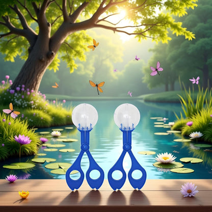 2-Pack Nature Exploration Tools - Ergonomic Scoopers and Clamps for Field Research and Outdoor Activities, Durable Plastic Design with Non-Slip Grip