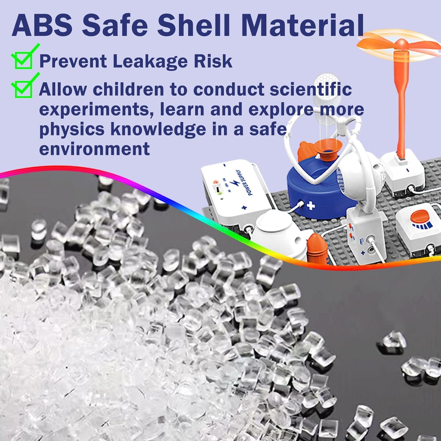 Science Toy Sets, AI Intelligent Voice Physics Circuit Electronic Building Block Puzzle Toy STEM Education Toy Set Holiday Birthday Gift 500+ Projects 66PCS for Students Kids Aged 3+