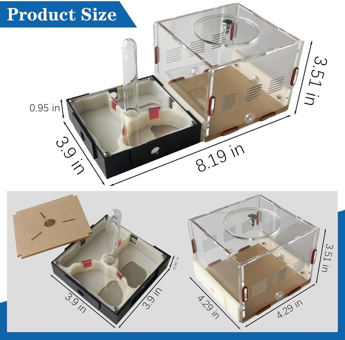 Ant Farm Nest Science DIY Terrarium Kit Care for Live Ants Ant Habitat with Water Tower Nurturing Room and Comprehensive Observation