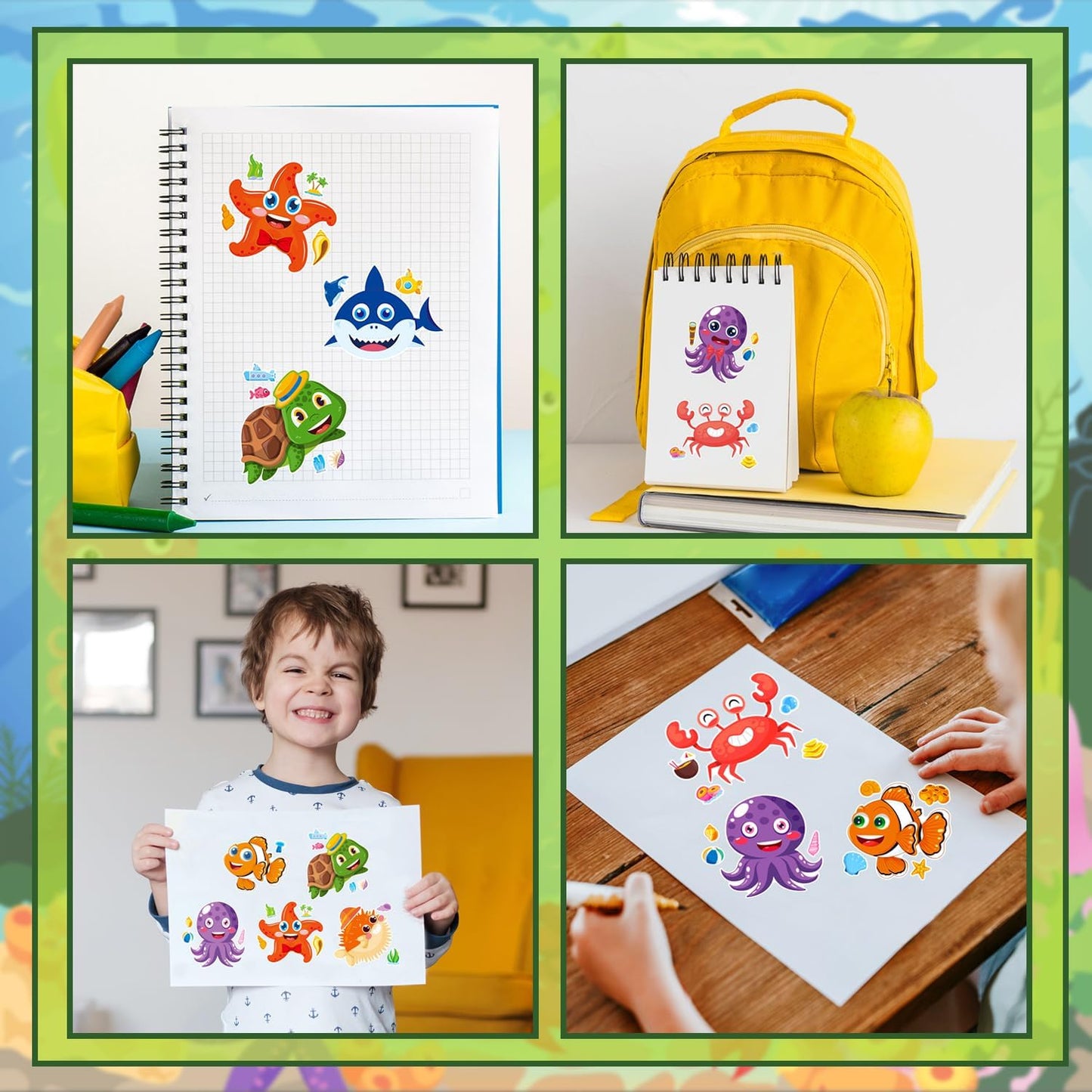24-Sheet Make Your Own Science Sticker Kit | Microscope, DNA & Scientist Designs - Reusable Educational Decor for Classrooms & Kids Rooms