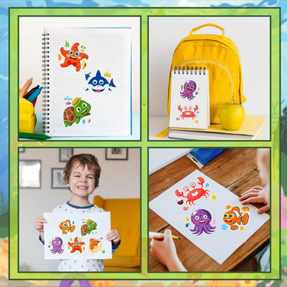 24-Sheet Make Your Own Science Sticker Kit | Microscope, DNA & Scientist Designs - Reusable Educational Decor for Classrooms & Kids Rooms