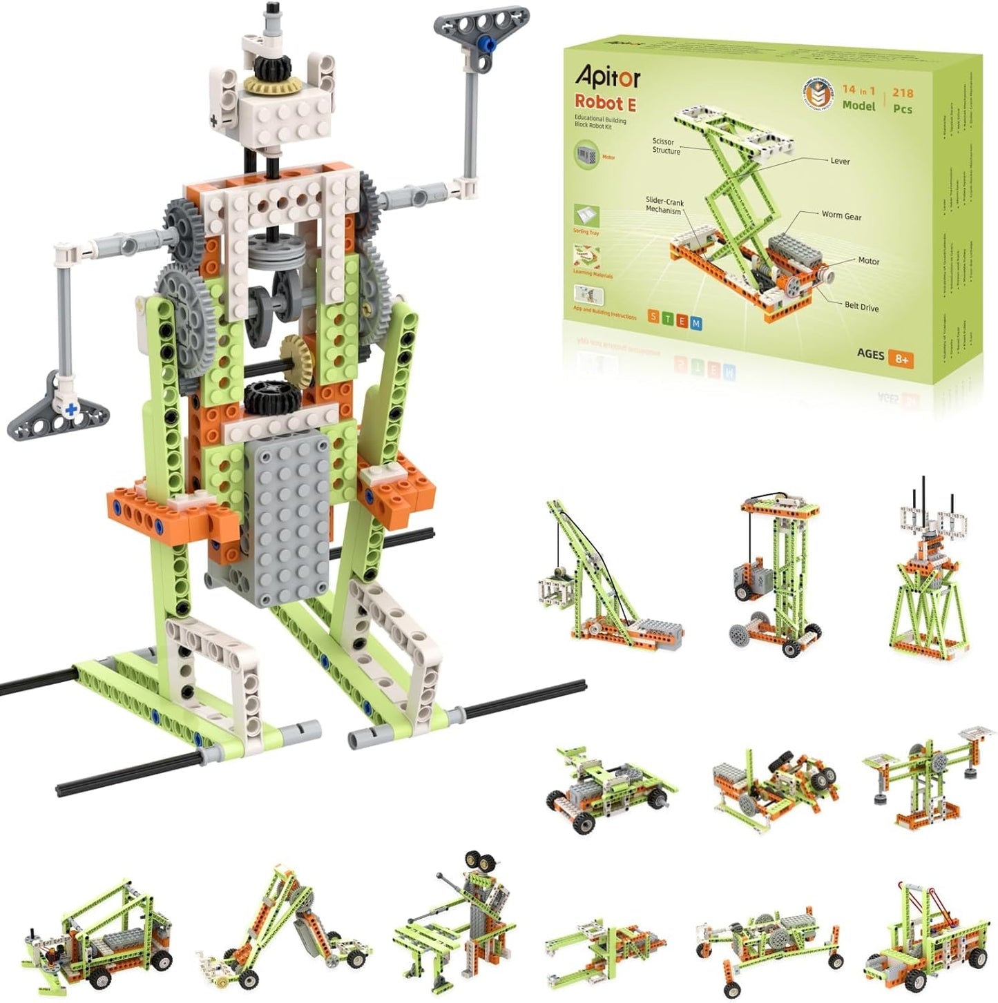 8 in 1 STEM Kits for Kids Age 6-8, DIY Electronic Monster Truck Building Kit, STEM Toys for Boys Craft Projects 8-10, Build Robot DIY Activity for Ages 6 7 8 9 10 11 12 + Years