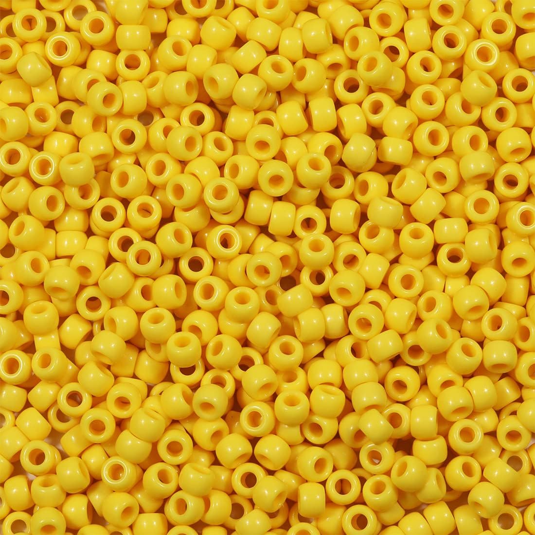 Bala&Fillic 6x9mm Army Green Pony Beads with Smooth Surface 1000pcs Crayon Color Craft Beads (Army Green)