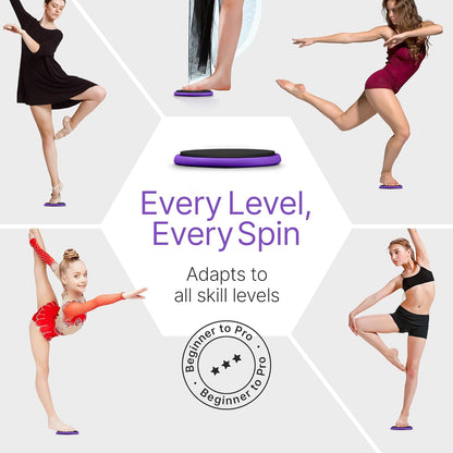 Premium Turning Boards for Dancers – Improve Spins, Technique & Balance, Ideal Turn Board for Ballet, Dancing & Figure Ice Skating, Portable Spin Disc for Dance & Spinner Disk Training Equipment