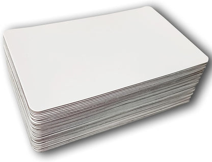 IMAGAME Dry Erase Magnets, Blank Magnetic Dry Erase Labels, 36-Pack, Erasable Magnets for Whiteboard, Multipurpose White Magnetic Labels to Write On for Classroom, Home, Education, Office, 3" x 5"