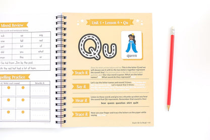 Teach Me to Read: A Parent Guided Student Workbook for Kids to Learn to Read Using Phonics, Decodables and the Science of Reading (Video Tutorials Included)